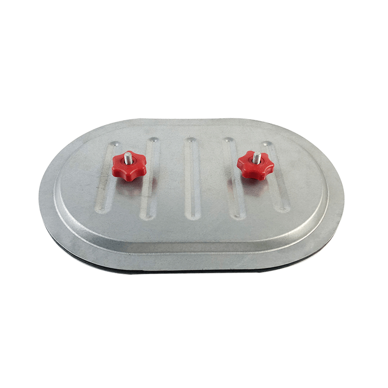 Porte d'accès ovale en acier galvanisé pour conduit d'air SS-CA